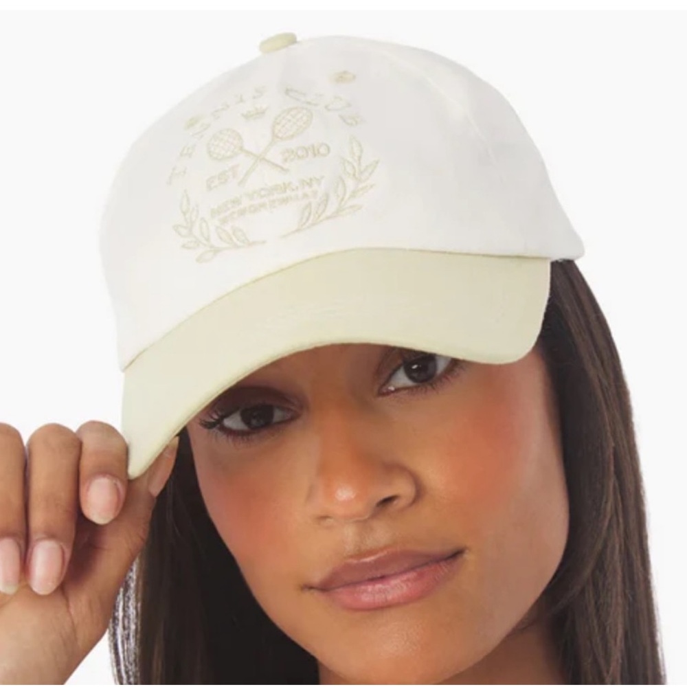NWT! WeWoreWhat Logo-print cotton-canvas baseball cap